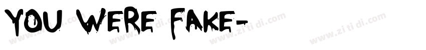 You were fake字体转换